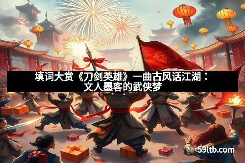 填词大赏《刀剑英雄》一曲古风话江湖：文人墨客的武侠梦